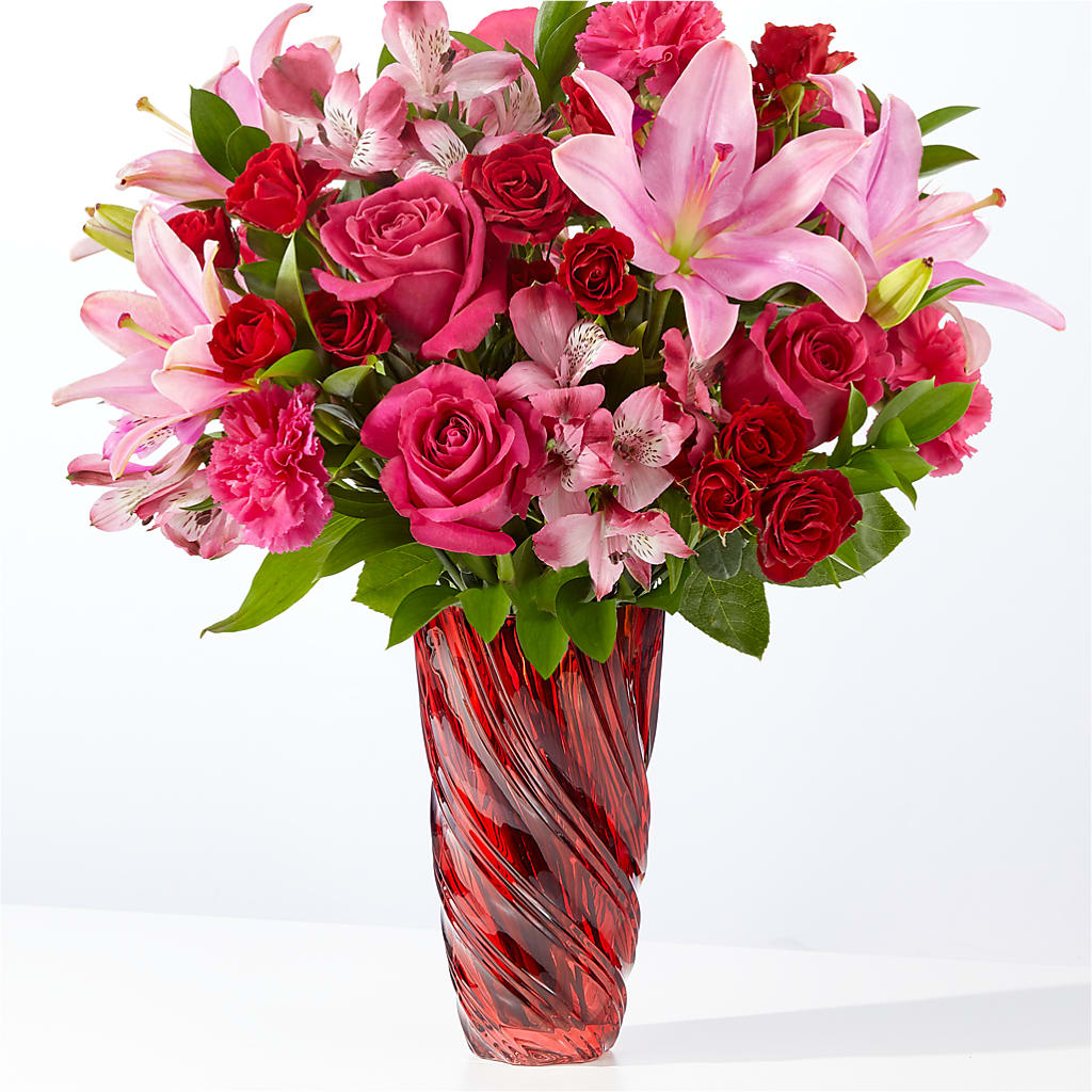 In Love Bouquet with Luxe Swirl Vase – MR D'S, Lander WY