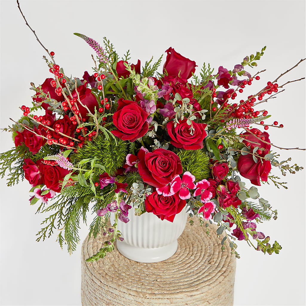 Big Red Bow Bouquet – MR D'S, Lander WY