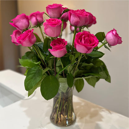 Long Stem Pink Rose Bouquet – MR D'S, Lander WY