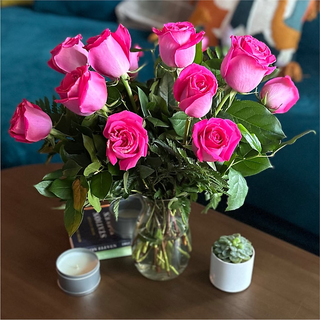 Long Stem Pink Rose Bouquet – MR D'S, Lander WY