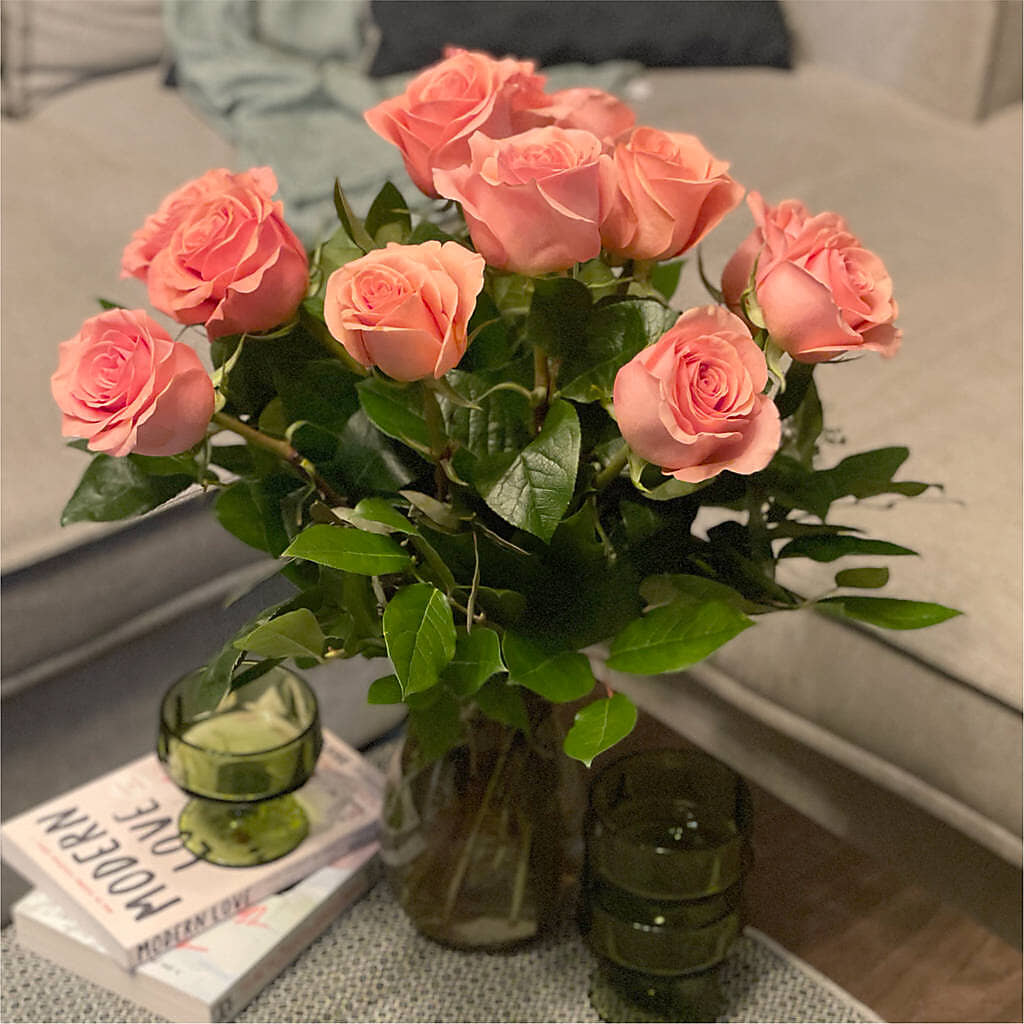 Long Stem Pink Rose Bouquet – MR D'S, Lander WY
