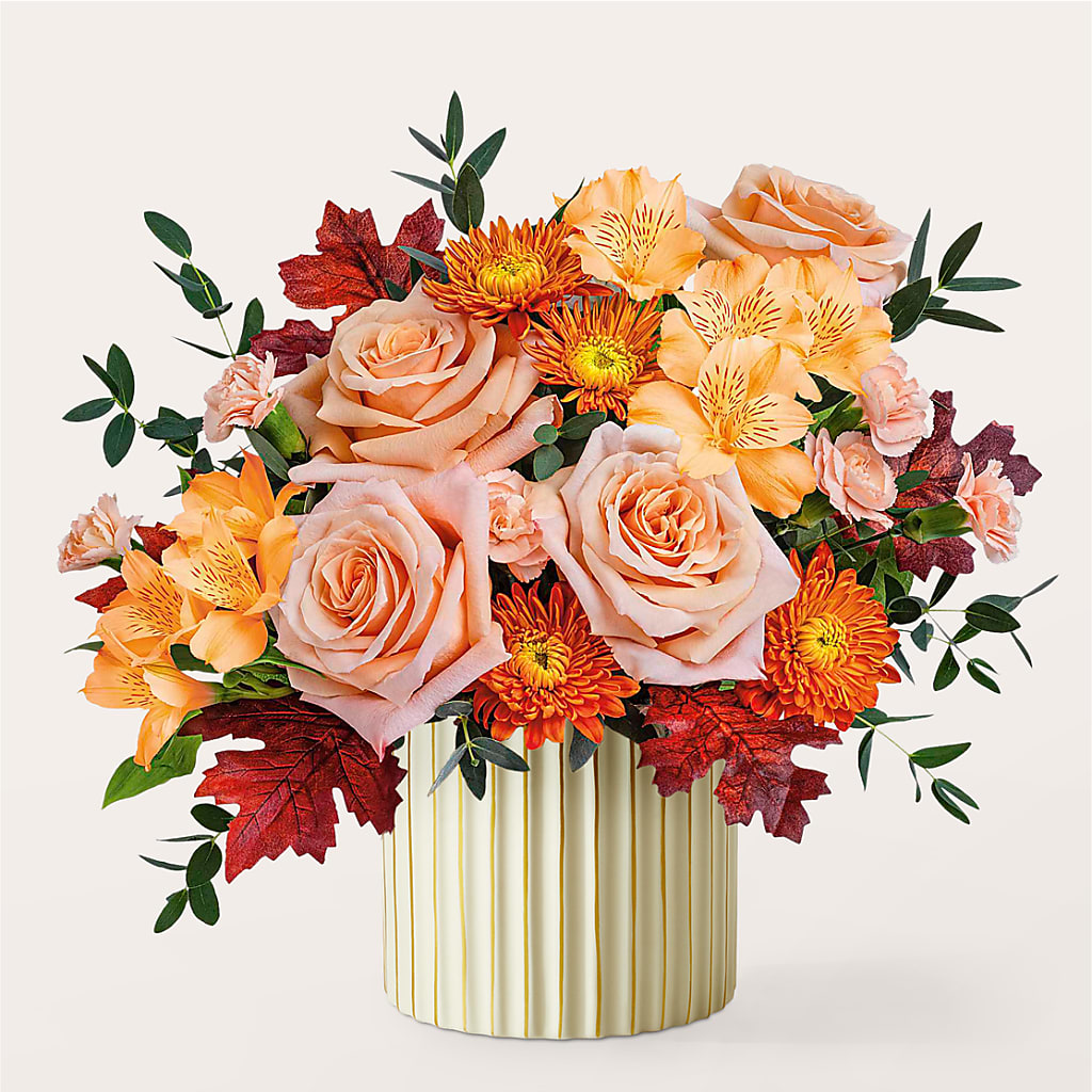 Spiced Latte Bouquet with Ivory Vase – MR D'S, Lander WY