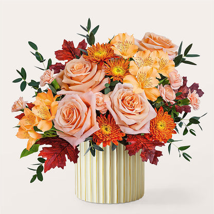Spiced Latte Bouquet with Ivory Vase – MR D'S, Lander WY