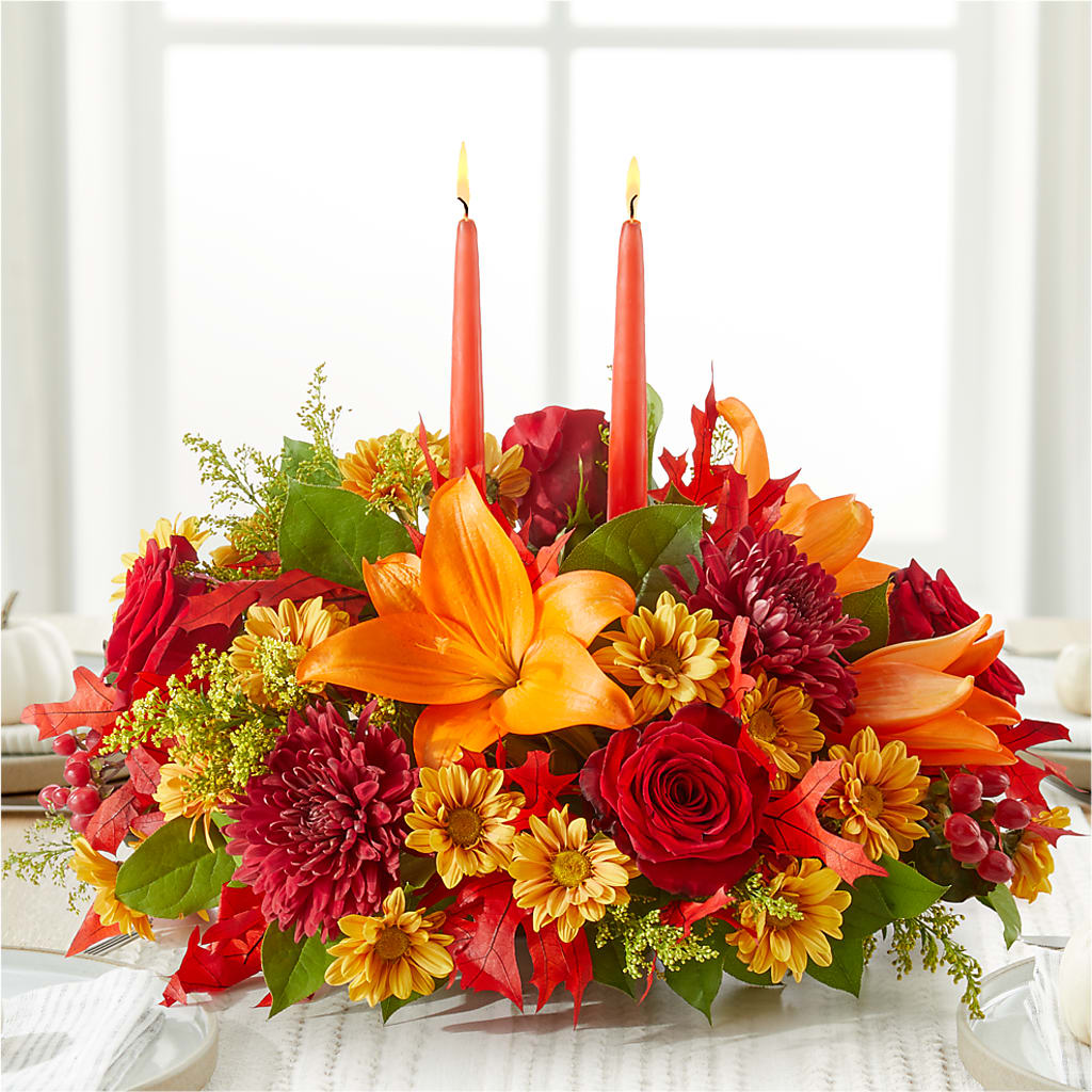 Autumn's Embrace Centerpiece – MR D'S, Lander WY