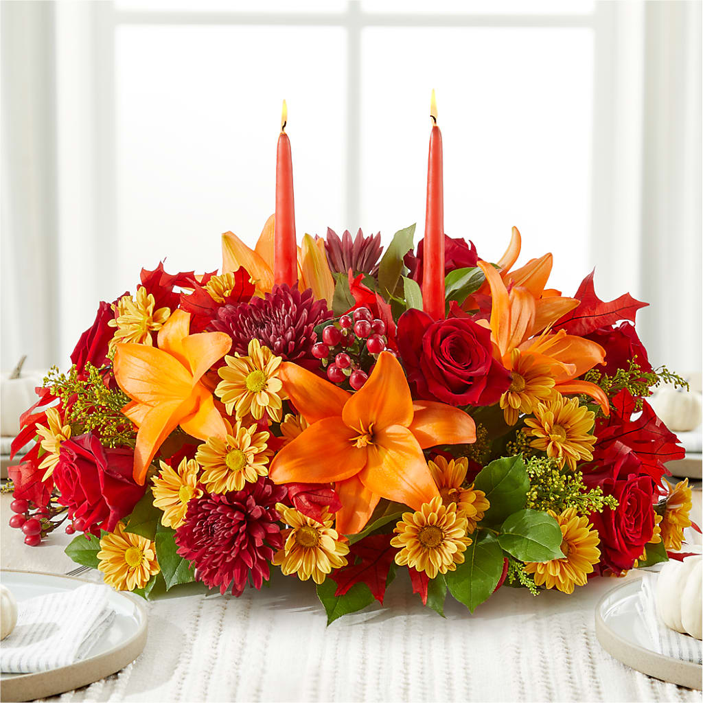 Autumn's Embrace Centerpiece – MR D'S, Lander WY