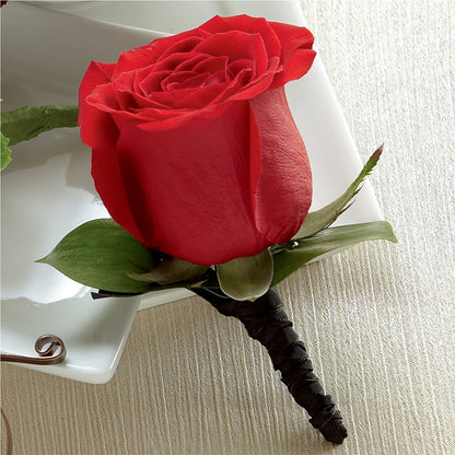 Red Rose Boutonniere – MR D'S, Lander WY