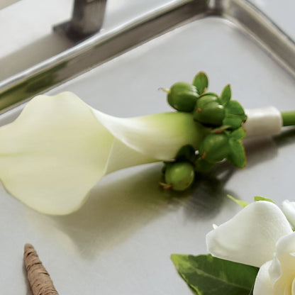 White Calla Boutonniere – MR D'S, Lander WY
