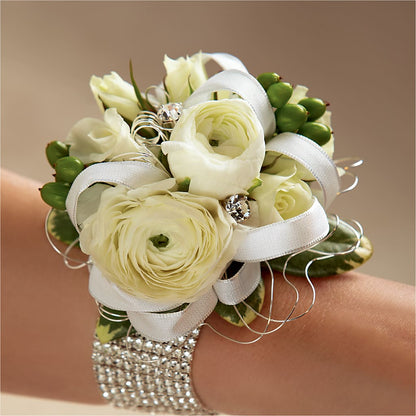 White Wedding Corsage – MR D'S, Lander WY